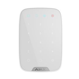 Беспроводная сенсорная клавиатура Ajax KeyPad, Цвет: Белый , Питание: Батарейки