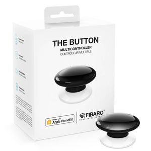 Кнопка управління FIBARO The Button для Apple HomeKit, black (чорний) - FGBHPB-101-2, Колір: Черный
