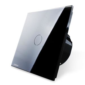 Сенсорний дверний дзвінок Livolo, Кількість каналів: 1, Живлення: 220В, Встроенный радио модуль: Нет, Тип вимикача: Звонок, Колір: Черный