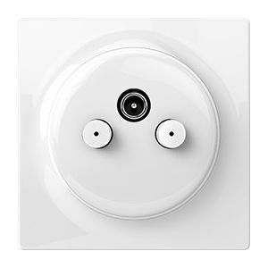 Розетка телевізійна / супутникова FIBARO Walli N TV-SAT Outlet - FGWTFEU-021, Колір: Белый
