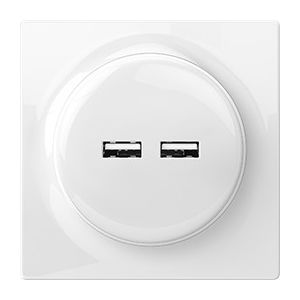 USB-розетка FIBARO Walli N USB Outlet - FGWU-021, Живлення: 220В, Колір: Белый