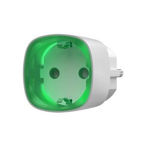 Радіокерована розумна розетка з лічильником енергоспоживання Ajax Socket, Живлення: 220В, Колір: Белый