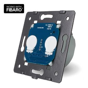 Механизм сенсорной кнопки Livolo "сухой контакт" 2 канала, Количество каналов: 2, Питание: 220В, Встроенный радио модуль: Нет, Тип выключателя Livolo: Сухой контакт