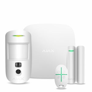 Комплект охранной сигнализации Ajax StarterKit Cam Белый, Колір: Белый