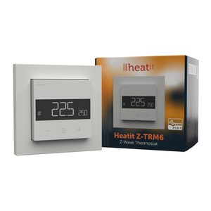 Термостат теплого пола со счетчиком электроэнергии Heatit Z-TRM6, Питание: 220В, Цвет: Белый 