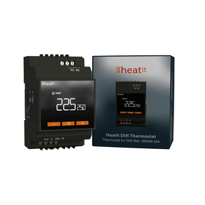 Термостат на DIN рейку Heatit DIN Thermostat, 16А, 3600 Вт