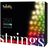 Светодиодная Smart LED гирлянда Twinkly Strings RGBW 250, 20 м, BT+WiFi, Gen II, IP44 кабель черный