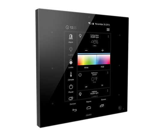 Контролер Z-Wave + Zigbee Gateway ZipaTile black від Zipato - ZIPETILE-B, Колір: Черный, Живлення: 5В