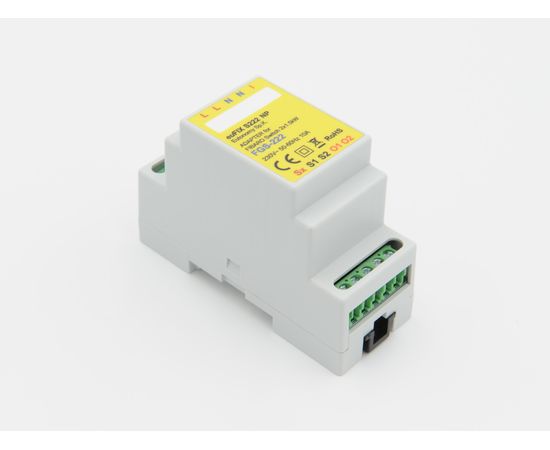 Адаптер на DIN рейку Eutonomy для модуля FIBARO Relay Switch 2х1,5 kW - euFIX S222NP DIN adapter