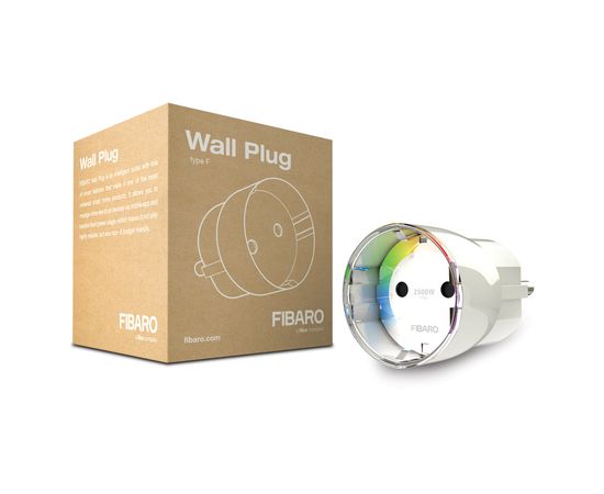 Розетковий вимикач з лічильником електроенергії FIBARO Wall Plug - FIBEFGWPF-102-5 (FIB_FGWPF-101)