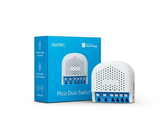 Подвійне вставне реле з лічильником електроенергії Aeotec Pico Duo Switch Zigbee - ZGA003