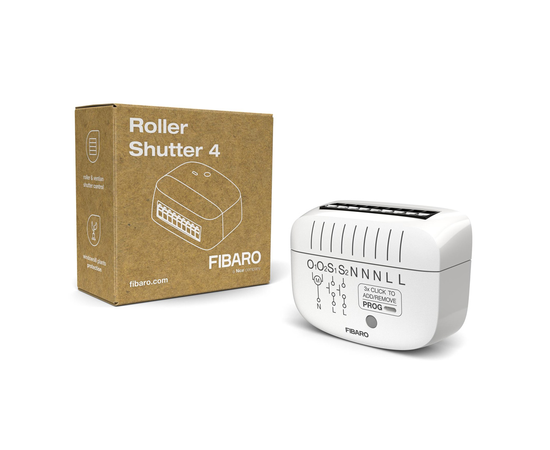 Модуль управления жалюзи/рольставнями/электрокарнизами FIBARO Roller Shutter 4 — FGR-224