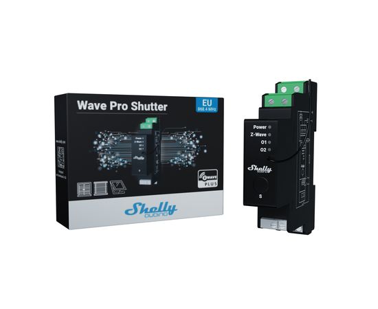 Модуль управления мотором карнизов, роллет, жалюзи Shelly Qubino Wave Z-Wave Pro Shutter