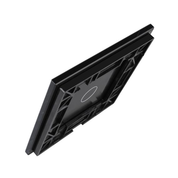 Стекло накладка для механизмов Livolo (1 канал), Цвет: Черный , изображение 4