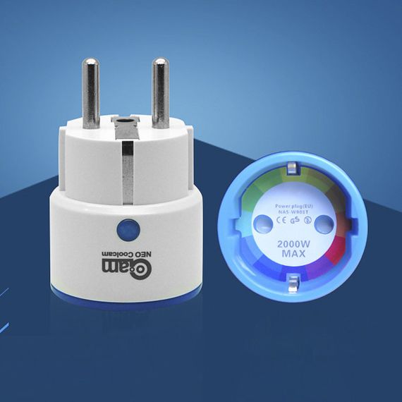 Розеточный выключатель Z-Wave NEO Coolcam Smart Power Plug Socket, изображение 2 Розеточный выключатель Z-Wave NEO Coolcam Smart Power Plug Socket, изображение 2