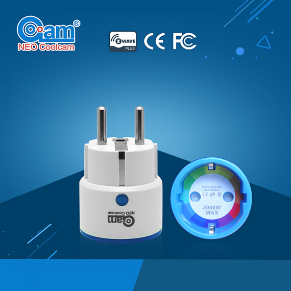 Розеточный выключатель Z-Wave NEO Coolcam Smart Power Plug Socket, изображение 3 Розеточный выключатель Z-Wave NEO Coolcam Smart Power Plug Socket, изображение 3