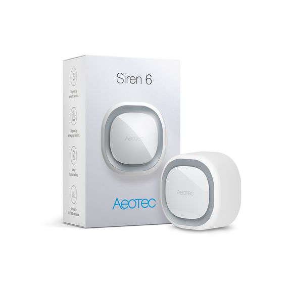 Кімнатна сирена з вбудованим акумулятором Aeotec Siren 6 - AEOEZW164