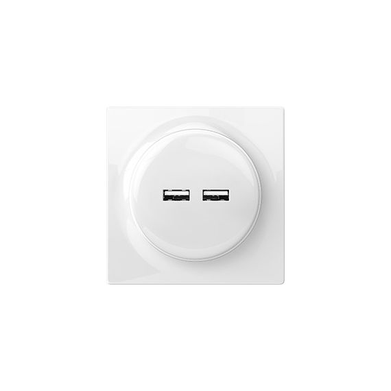 USB-розетка FIBARO Walli N USB Outlet - FGWU-021, Живлення: 220В, Колір: Белый