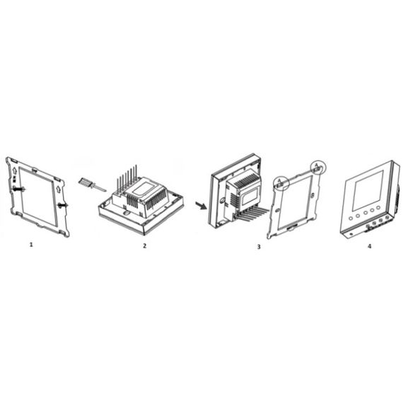 Термостат для фанкойла Z-Wave настінний (2 труби) MCO Home, чорний - MCOEMH8-FCB, зображення 5