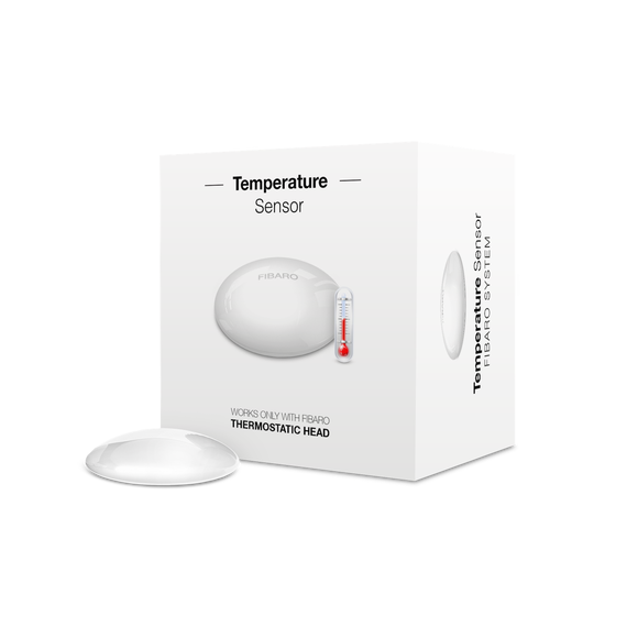 Датчик температури радіаторного термостата FIBARO Radiator Thermostat Sensor - FIBEFGBRS-001, зображення 2 Датчик температури радіаторного термостата FIBARO Radiator Thermostat Sensor - FIBEFGBRS-001, зображення 2