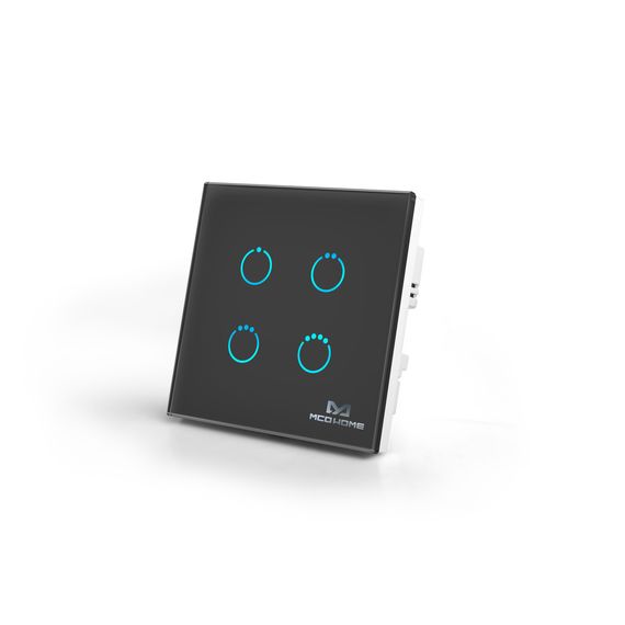 Сенсорный выключатель MCO Home Z-Wave на 4 канала, черный — MCO_TPS314B
