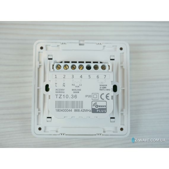 Термостат тёплого пола TKB Home Z-Wave Plus - TKBETZ1036, изображение 3 Термостат тёплого пола TKB Home Z-Wave Plus - TKBETZ1036, изображение 3