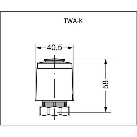 Термоелектричний привід Danfoss, Живлення: 220В, Тип клапана: M30x1.5, Тип запірного клапана: Нормально закрытый (NC), зображення 2