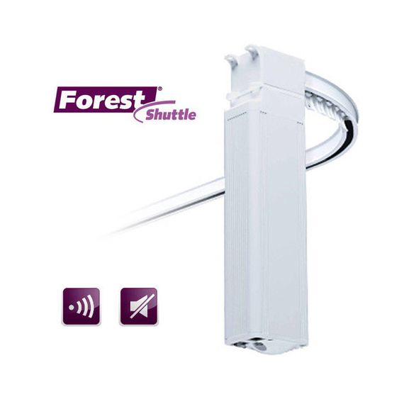 Электрокарниз Forest в сборе, Длина карниза: 2м, Тип привода карниза: SHUTTLE L