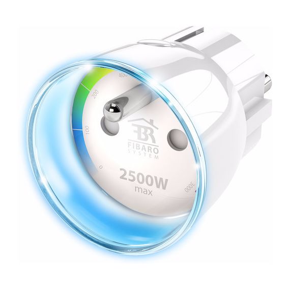 Розеточный выключатель со счетчиком электроэнергии FIBARO Wall Plug Тип E — FIBEFGWPE-102-5, изображение 3