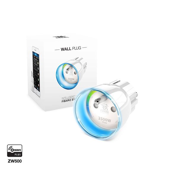 Розеточный выключатель со счетчиком электроэнергии FIBARO Wall Plug Тип E — FIBEFGWPE-102-5, изображение 2