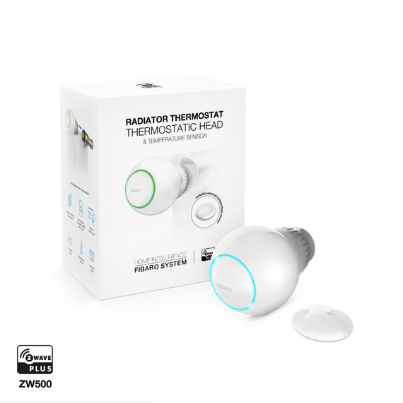 Радіаторний термостат з зовнішнім датчиком температури FIBARO Radiator Thermostat Starter Pack - FIBEFGT-START, зображення 2