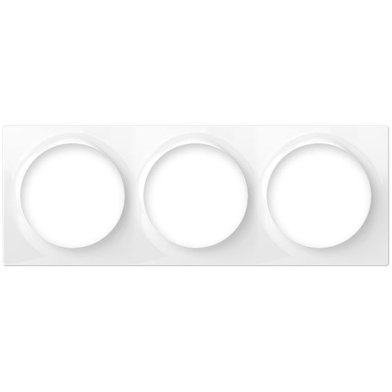 Рамка тримісна FIBARO Walli - FG-Wx-PP-0004, Колір: Белый