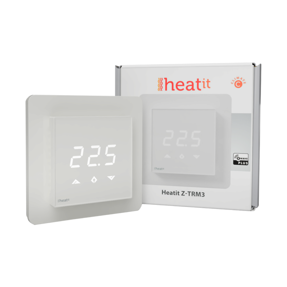 Термостат теплого пола со счетчиком электроэнергии Heatit Z-TRM3, белый, изображение 6
