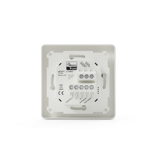 Термостат теплого пола со счетчиком электроэнергии Heatit Z-TRM3, белый, изображение 5