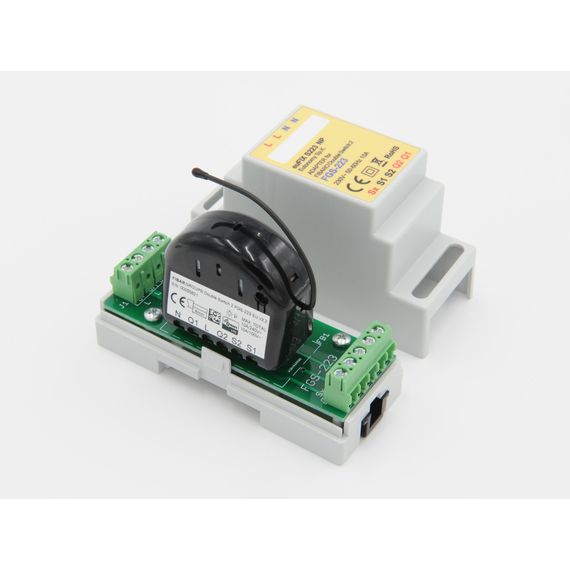 Адаптер на рейку DIN Eutonomy для модуля FIBARO Double Switch 2 - euFIX S223NP DIN adapter, зображення 2