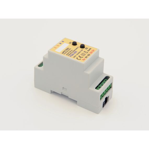 Адаптер на DIN рейку Eutonomy для модуля FIBARO Double Switch 2 - euFIX S223 DIN adapter (с кнопкой)
