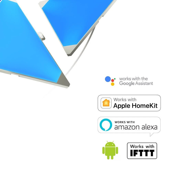 Розумна система освітлення Nanoleaf Aurora Smarter Kit Rhythm Edition – 9 шт., зображення 2 Розумна система освітлення Nanoleaf Aurora Smarter Kit Rhythm Edition – 9 шт., зображення 2