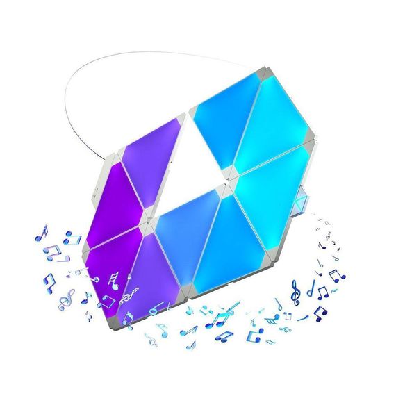 Умная система освещения Nanoleaf Aurora Smarter Kit Rhythm Edition - 15 шт., изображение 3 Умная система освещения Nanoleaf Aurora Smarter Kit Rhythm Edition - 15 шт., изображение 3