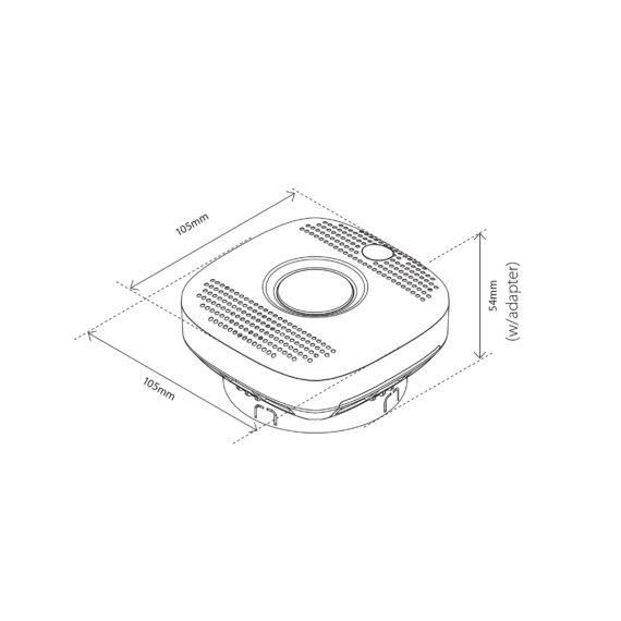 Датчик дыма Heatit Z-Smoke Detector, изображение 8 Датчик дыма Heatit Z-Smoke Detector, изображение 8