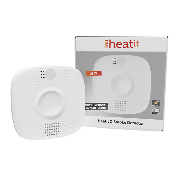 Датчик дыма Heatit Z-Smoke Detector, изображение 2 Датчик дыма Heatit Z-Smoke Detector, изображение 2