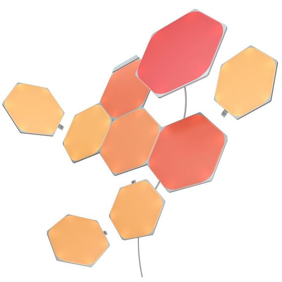 Розумна система освітлення Nanoleaf Shapes – Hexagon Starter Kit Apple Homekit – 9 шт., Живлення: 220В, Кількість панелей: 9, зображення 3 Розумна система освітлення Nanoleaf Shapes – Hexagon Starter Kit Apple Homekit – 9 шт., Живлення: 220В, Кількість панелей: 9, зображення 3