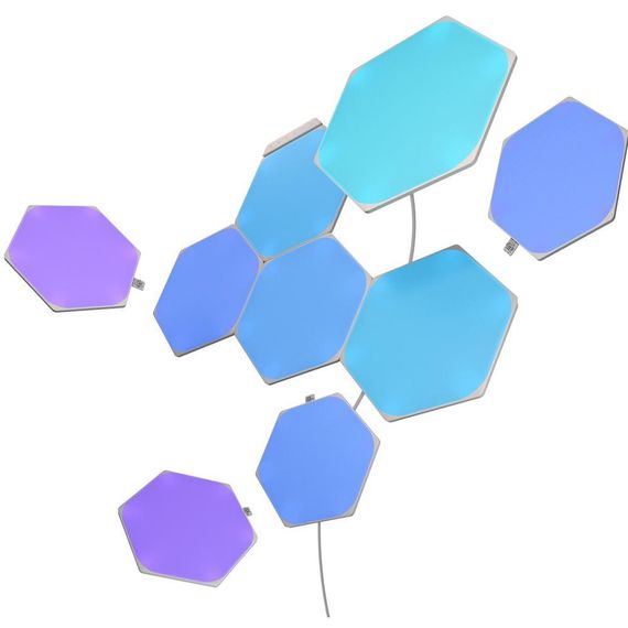 Розумна система освітлення Nanoleaf Shapes – Hexagon Starter Kit Apple Homekit – 9 шт., Живлення: 220В, Кількість панелей: 9, зображення 4 Розумна система освітлення Nanoleaf Shapes – Hexagon Starter Kit Apple Homekit – 9 шт., Живлення: 220В, Кількість панелей: 9, зображення 4