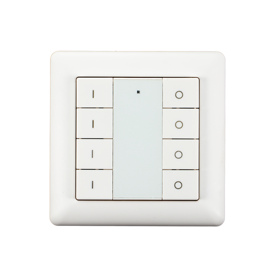 Бездротовий вимикач із 8 кнопками Heatit Z-Push Button 8, Кількість каналів: 8, Живлення: Батарейки, Колір: Белый, зображення 2 Бездротовий вимикач із 8 кнопками Heatit Z-Push Button 8, Кількість каналів: 8, Живлення: Батарейки, Колір: Белый, зображення 2