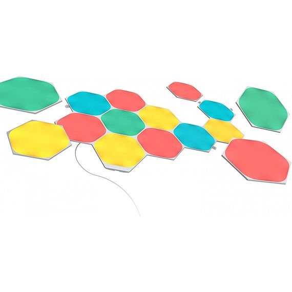 Умная система освещения Nanoleaf Shapes - Hexagon Starter Kit Apple Homekit - 15 шт., Питание: 220В, Количество панелей: 15, изображение 3 Умная система освещения Nanoleaf Shapes - Hexagon Starter Kit Apple Homekit - 15 шт., Питание: 220В, Количество панелей: 15, изображение 3