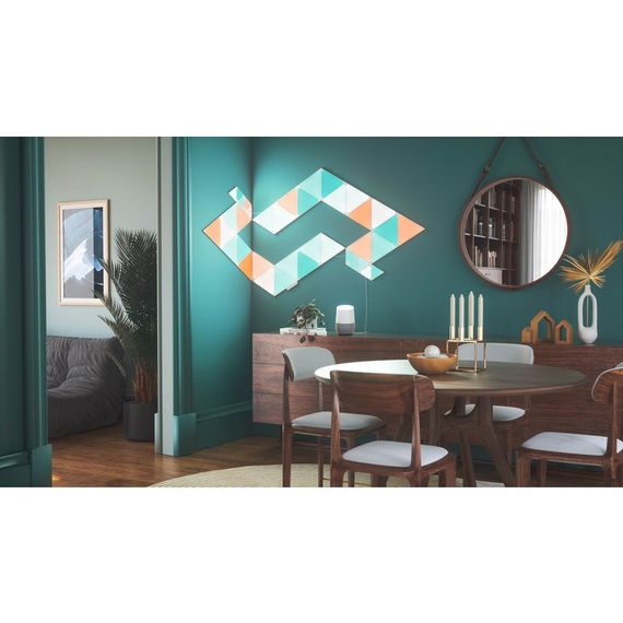 Дополнительные панели Nanoleaf Shapes Triangles Expansion Pack Apple Homekit - 3 шт., Питание: 220В, Количество панелей: 3, изображение 5 Дополнительные панели Nanoleaf Shapes Triangles Expansion Pack Apple Homekit - 3 шт., Питание: 220В, Количество панелей: 3, изображение 5