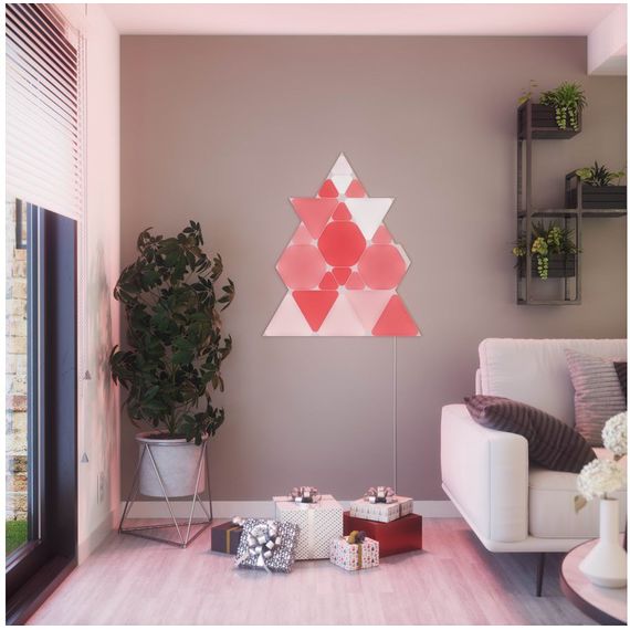 Дополнительные панели Nanoleaf Shapes Triangles Expansion Pack Apple Homekit - 3 шт., Питание: 220В, Количество панелей: 3, изображение 7 Дополнительные панели Nanoleaf Shapes Triangles Expansion Pack Apple Homekit - 3 шт., Питание: 220В, Количество панелей: 3, изображение 7