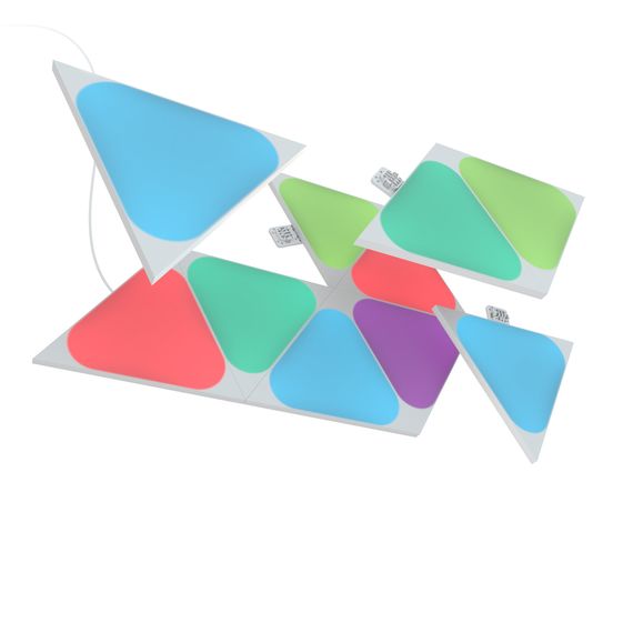 Дополнительные панели Nanoleaf Shapes Mini Triangles Apple Homekit - 10 шт., Питание: 220В, Количество панелей: 10, изображение 3
