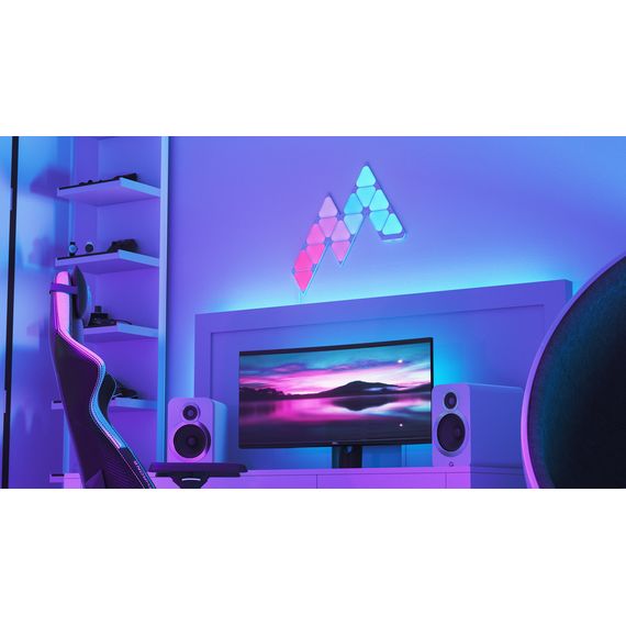 Дополнительные панели Nanoleaf Shapes Mini Triangles Apple Homekit - 10 шт., Питание: 220В, Количество панелей: 10, изображение 9