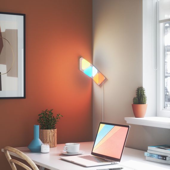 Умная система освещения Nanoleaf Shapes Mini Triangles Starter Kit Apple Homekit - 5 шт., Питание: 220В, Количество панелей: 5, изображение 10