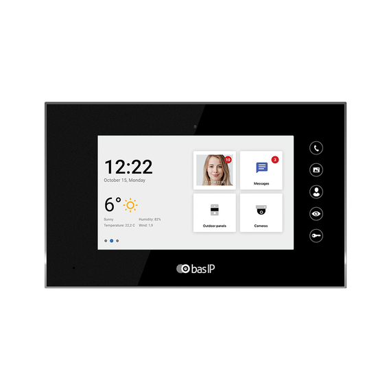 IP Відеодомофон BAS-IP AQ-07LA White/Silver/Gold/Black, Колір: Белый, зображення 2 IP Відеодомофон BAS-IP AQ-07LA White/Silver/Gold/Black, Колір: Белый, зображення 2